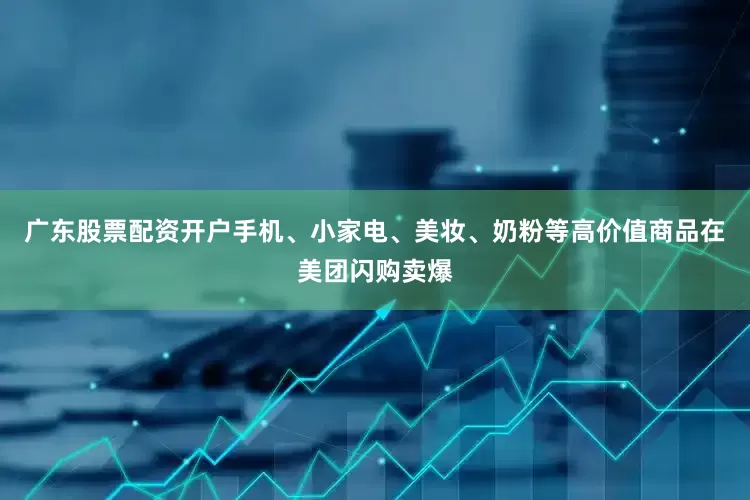 广东股票配资开户手机、小家电、美妆、奶粉等高价值商品在美团闪购卖爆